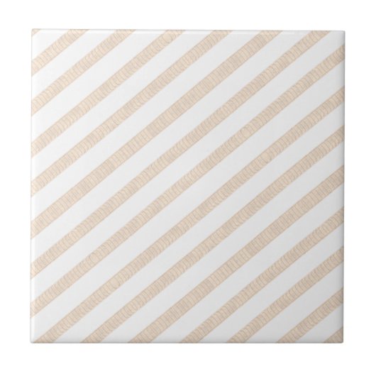 Keramik Tile Beige Streifen Fliese (Vorderseite)
