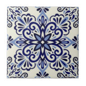 Keramik Tile - Blau/Aus Weiß Azulejo Tile Fliese (Vorderseite)