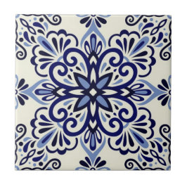 Keramik Tile - Blau/Aus Weiß Azulejo Tile Fliese