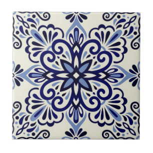 Keramik Tile - Blau/Aus Weiß Azulejo Tile Fliese