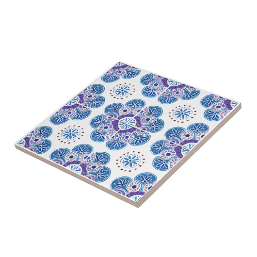 Keramik Tile Blau und Lila Backsplash Fliese (Seite)