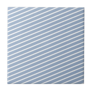 Keramik Tile Blue Strip Fliese