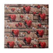Keramik Tile Boxing Gloves Fliese (Vorderseite)