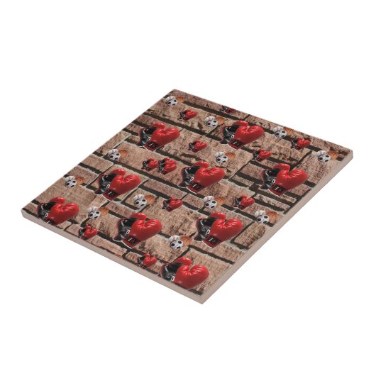 Keramik Tile Boxing Gloves Fliese (Seite)