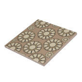 Keramik Tile Brown Beige Rundmuster Fliese (Seite)