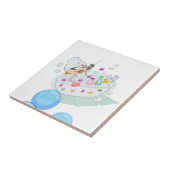 Keramik Tile Bubble Bath Girly Fliese (Seite)