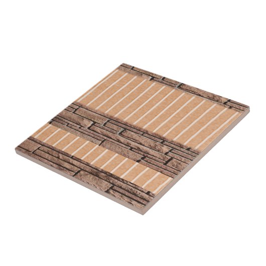 Keramik Tile Burnt Orange Brick Fliese (Seite)