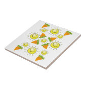 Keramik Tile Carrots Sun Fliese (Seite)