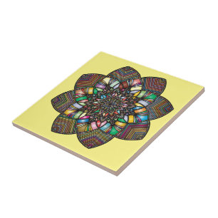 Keramik Tile Colorful Mandala Fliese