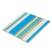 Keramik Tile - Coole Blue Gold Split Fliese (Seite)
