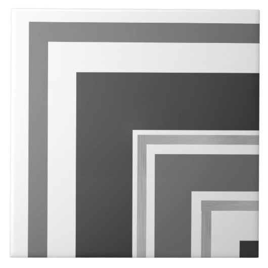 Keramik Tile - Coole Graue Silver Split Corner Fliese (Vorderseite)
