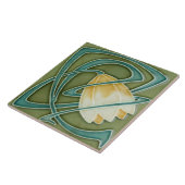 Keramik Tile - Decorative Tulip Jugendstil Vintag Fliese (Seite)