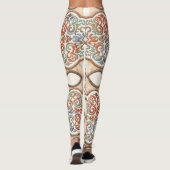 Keramik Tile: Dekoration der Kunstmauer Leggings (Rückseite)