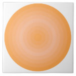 Keramik-Tile der Orange Fuzzy Peach Circles Fliese<br><div class="desc">Genießen Sie dieses Kreismuster in Gradienten von der Farbe des Jahres 2024 Fuzzy Peach bis Blazing Orange.</div>