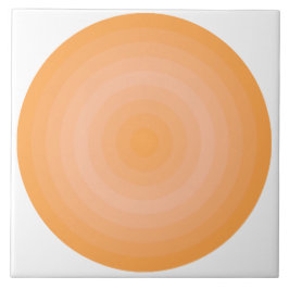Keramik-Tile der Orange Fuzzy Peach Circles Fliese