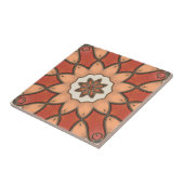Keramik Tile der orangefarbenen roten Flora Fliese (Seite)