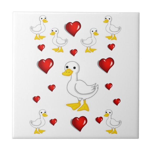 Keramik Tile Duck Fliese (Vorderseite)