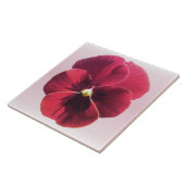 Keramik Tile - Dunkelrote Pansy Fliese (Seite)
