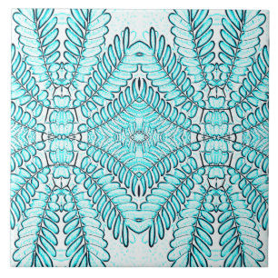 Keramik Tile Ein aquamarines, modernes Design Fliese