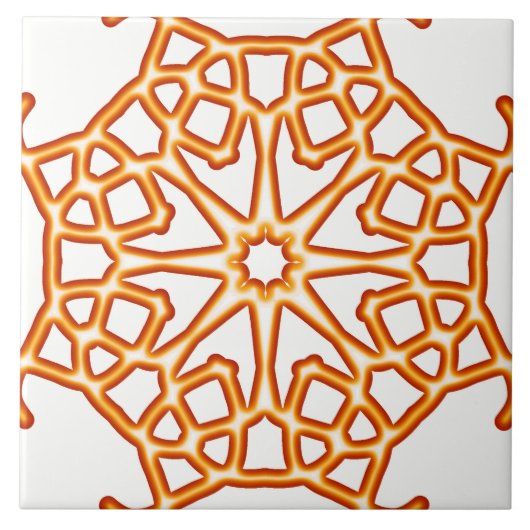 Keramik Tile, ein elegantes rot-weißes Design Ce Fliese (Vorderseite)