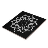 Keramik Tile, ein elegantes Schwarz-Weiß-Design Fliese (Seite)