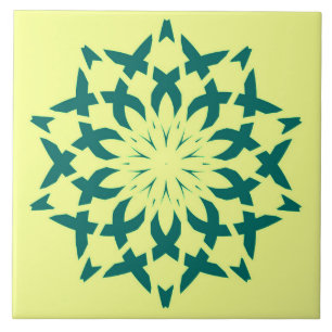 Keramik Tile, ein elegantes Zitronen- und Gründesi Fliese
