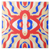 Keramik Tile, Ein schönes, klassisches, farbiges D Fliese (Vorderseite)