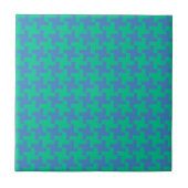 Keramik Tile, Emerald und Blue Dogzahn Karo Fliese (Vorderseite)