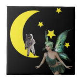 Keramik Tile Fairy Astronaut Fliese (Vorderseite)