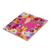 Keramik Tile Floral Elephant Fliese (Seite)