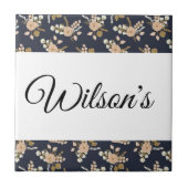 Keramik Tile Floral Fliese (Vorderseite)