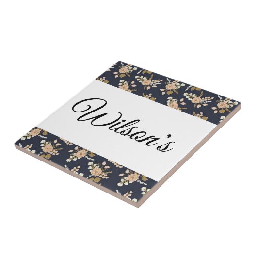 Keramik Tile Floral Fliese (Seite)