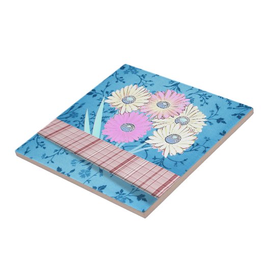 Keramik Tile Floral Fliese (Seite)