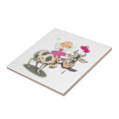 Keramik Tile Floral Kuh Fairy Rose Fliese (Seite)