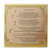 Keramik Tile Footprints im Sand Sober Champion Fliese (Vorderseite)