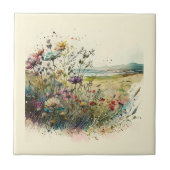 Keramik -Tile für Blume im Naturstil Fliese (Vorderseite)