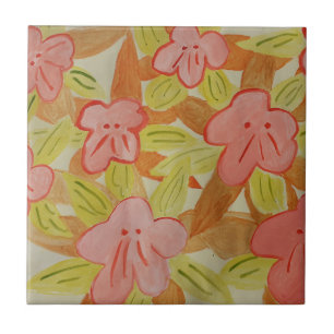 Keramik-Tile für farbige Blume Fliese