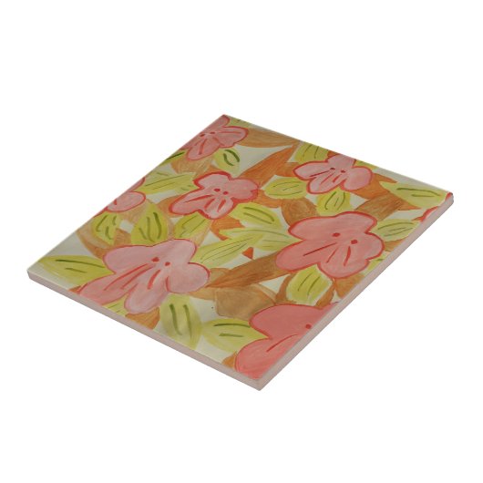 Keramik-Tile für farbige Blume Fliese (Seite)