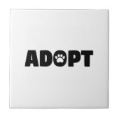 Keramik-Tile für Paw adoptiert Fliese (Vorderseite)