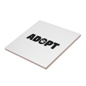 Keramik-Tile für Paw adoptiert Fliese (Seite)