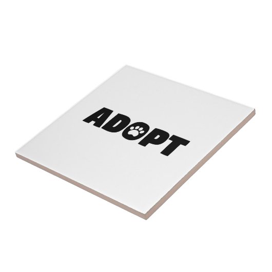 Keramik-Tile für Paw adoptiert Fliese (Seite)