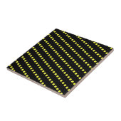 Keramik Tile Gelb Punkt Weiß Schwarz Fliese (Seite)
