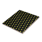 Keramik Tile Gelb Punkt Weiß Schwarz Fliese (Seite)