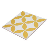 Keramik Tile - Gelb und Weiß Modernes Muster Fliese (Seite)