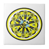 Keramik Tile Gelbe Lemon Hummel Fliese (Vorderseite)