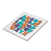 Keramik Tile - glückliche Buchstaben Fliese (Seite)