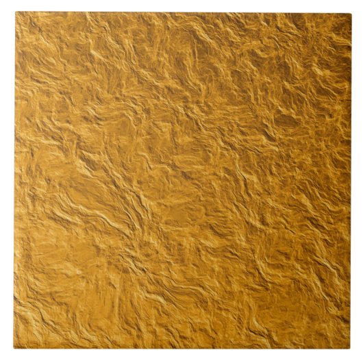 Keramik Tile - Gold Leaf texturiert Fliese (Vorderseite)