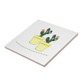 Keramik Tile Green Cactus Yellow Fliese (Seite)