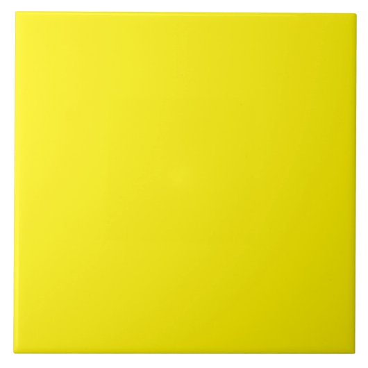 Keramik Tile - Hellgelb - dekorative Tile Fliese (Vorderseite)