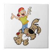 Keramik Tile Hund Fliese (Vorderseite)